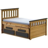 Verona Captains Bergamo Antique Pine and Graphite Guest Bed