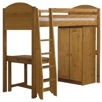 Verona Antique Pine High Sleeper Bed Set 1