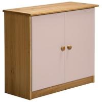 verona ribera antique pine and pink cupboard