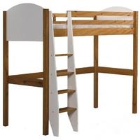 Verona Antique Pine and White High Sleeper Bed