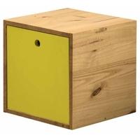 Verona Antique Pine and Lime Cube with Lid