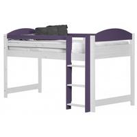 Verona Maximus Whitewash Pine and Lilac 3ft Mid Sleeper Bed