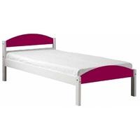 verona maximus whitewash pine and fuchsia 3ft single bed