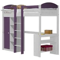 verona maximus whitewash pine and lilac with central ladder high sleep ...