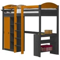 verona maximus graphite pine and orange with central ladder high sleep ...