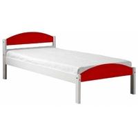 Verona Maximus Whitewash Pine and Red 3ft Single Bed