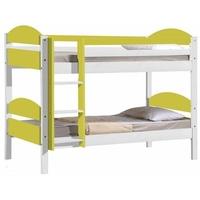 Verona Maximus Whitewash Pine and Lime 3ft Single Bunk Bed