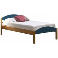 verona maximus antique pine and blue 3ft single bed