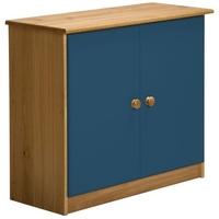 Verona Ribera Antique Pine and Blue Cupboard