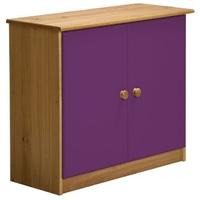 Verona Ribera Antique Pine and Lilac Cupboard