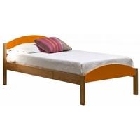 Verona Maximus Antique Pine and Orange 3ft Single Bed