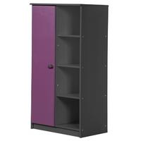 Verona Avola Graphite Pine and Lilac with 1 Door Storage Unit