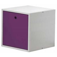 verona whitewash pine and lilac cube with lid