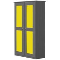 Verona Graphite Pine and Lime 2 Door Wardrobe