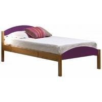 verona maximus antique pine and lilac 3ft single bed