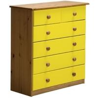 Verona Antique Pine and Lime 4+2 Chest of Drawer