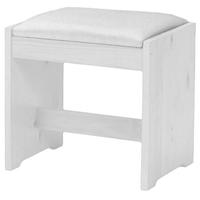 Verona Whitewash Pine Dressing Table Stool Upholstered