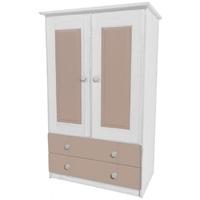 Verona Whitewash Pine and Pink Tall Boy with 2 Drawer