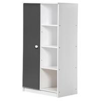 Verona Avola Whitewash Pine and Graphite with 1 Door Storage Unit