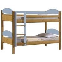 Verona Maximus Antique Pine and Baby Blue 3ft Single Bunk Bed