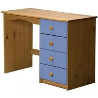 Verona Antique Pine and Baby Blue 4 Drawer Dressing Table