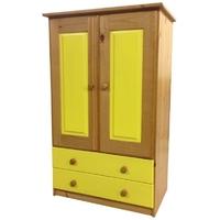 Verona Antique Pine and Lime Tall Boy with 2 Drawer