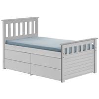 Verona Captains Ferrara Whitewash Pine Single Storage Bed