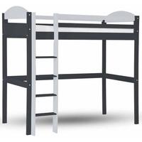 Verona Maximus Graphite Pine and White High Sleeper Bed