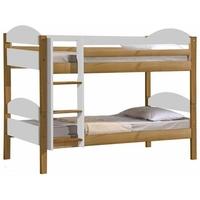 Verona Maximus Antique Pine and White 3ft Single Bunk Bed