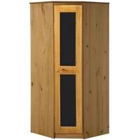 Verona Antique Pine and Graphite Corner Wardrobe