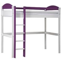 Verona Maximus Whitewash Pine and Lilac High Sleeper Bed