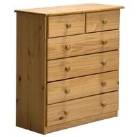Verona Antique Pine 4+2 Chest of Drawer