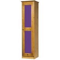 Verona Antique Pine and Lilac 1 Door Wardrobe