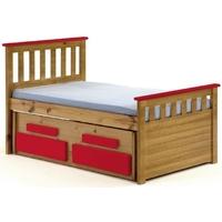 Verona Captains Bergamo Antique Pine and Red Guest Bed