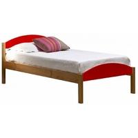 verona maximus antique pine and red 3ft single bed