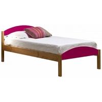 Verona Maximus Antique Pine and Fuchsia 3ft Single Bed