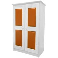 Verona Whitewash Pine and Orange Tall Boy