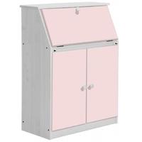 Verona Whitewash Pine and Pink Hobby Desk