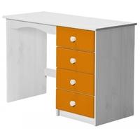 verona whitewash pine and orange 4 drawer dressing table