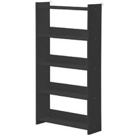 verona noci graphite pine 4 shelf unit with clip on feature