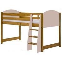 Verona Antique Pine and Pink 3ft Mid Sleeper Bed