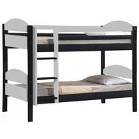 verona maximus graphite pine and white 3ft single bunk bed