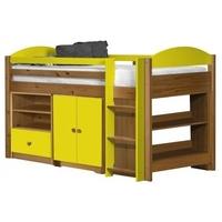 Verona Maximus Antique Pine and Lime 3ft Mid Sleeper Bed Set 2