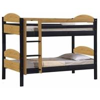 verona maximus graphite pine and antique 3ft single bunk bed