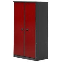 Verona Avola Graphite Pine and Red with 2 Door Storage Unit