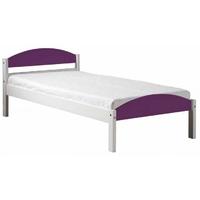 verona maximus whitewash pine and lilac 3ft single bed