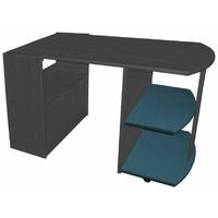 Verona Graphite Pine and Blue Mid Sleeper Pull Out Desk