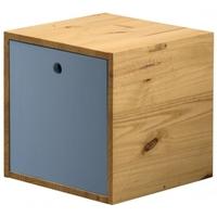 Verona Antique Pine and Baby Blue Cube with Lid