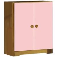 Verona Antique Pine and Pink Mid Sleeper Cupboard