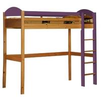 Verona Maximus Antique Pine and Lilac High Sleeper Bed